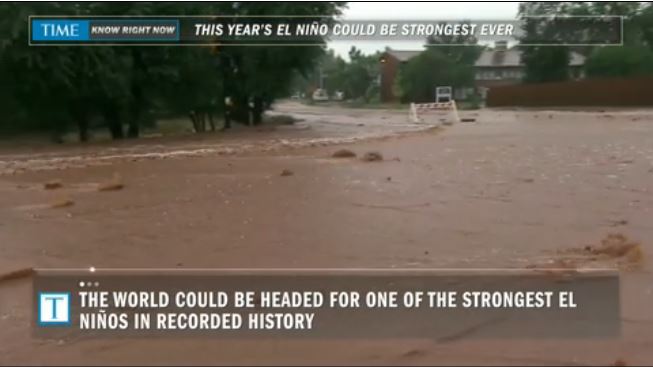 El Nino strongest ever?